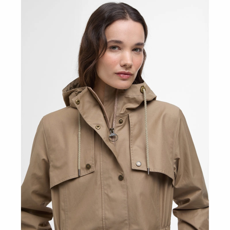 Clearance Savings Now Barbour Maple Ladies Waterproof Jacket - Military Brown/Ancient Tartan