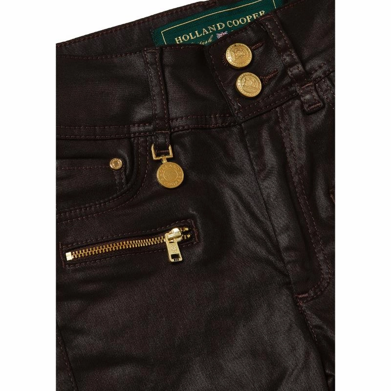 Todays Special Picks Today Only Discount Alert Holland Cooper Ladies Coated Jodhpur Jean - Chocolate