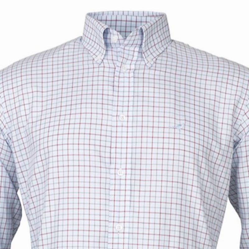Mega Sale Now Surprise Offer Now Laksen Blythe Mens Tattersall Shirt - Sky/Winy/Seagrass