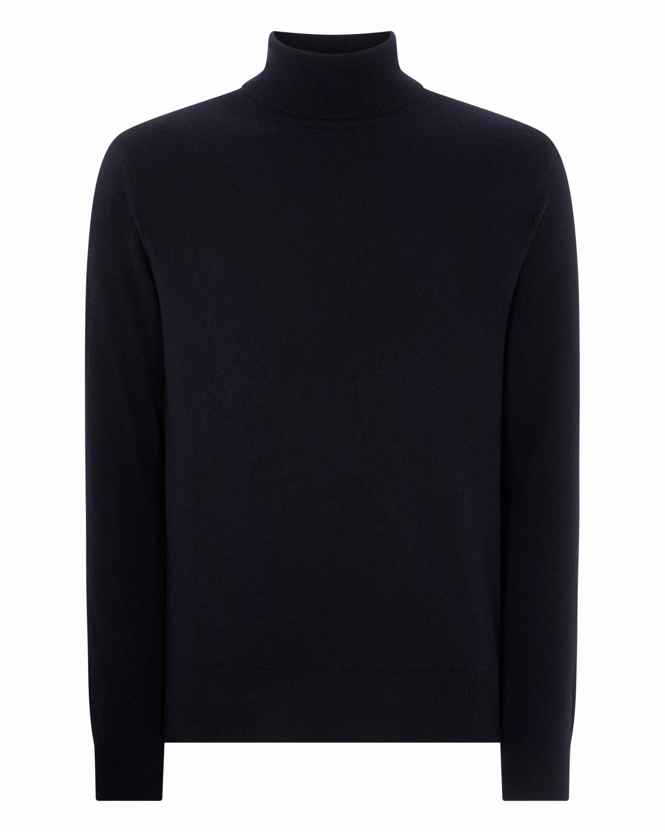 Big Savings Alert Todays Special Picks Men'S Trafalgar Roll Neck Cashmere Jumper Navy Blue
