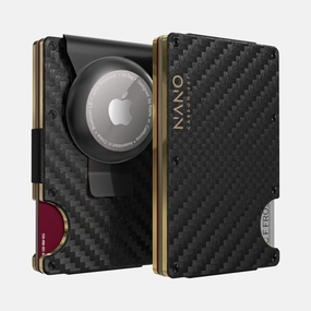 Best Deal Online 007 Airtag Money Clip Wallet (Stealth Black/Spectre Gold)