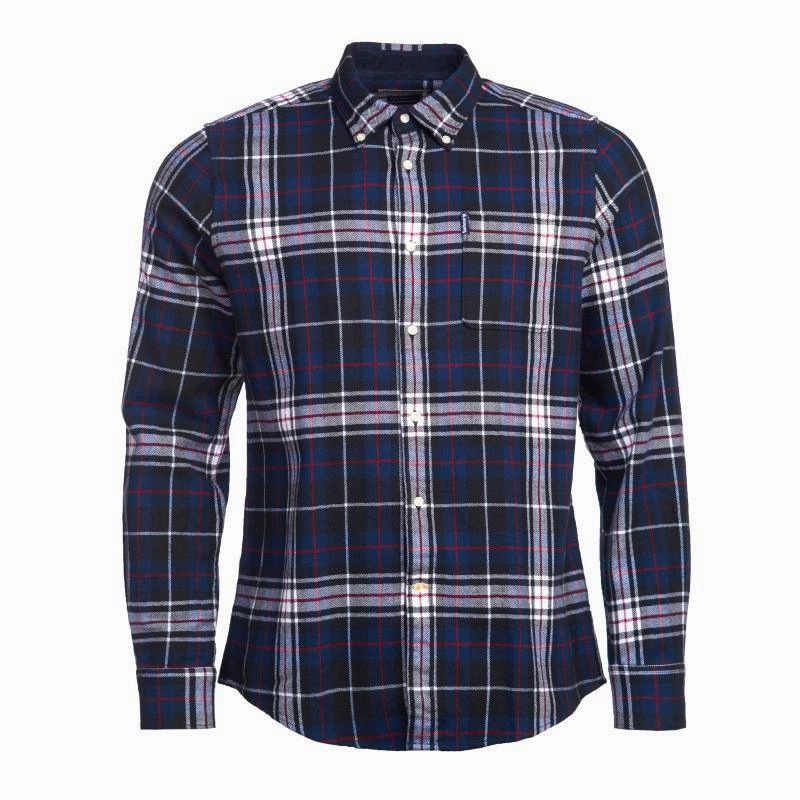 Barbour Highland Check 34 Mens Tailored Shirt - Navy Best Seller Discount Special Steal Event