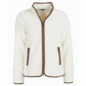 Shop Today Save Barbour Laven Ladies Fleece Jacket - Winter Pearl/Classic