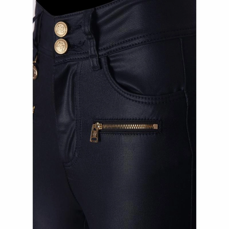 Holland Cooper Ladies Coated Jodhpur Jean - Navy Todays Special Picks Clearance Alert Now