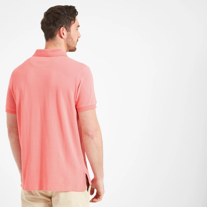 Clearance Steal Today Schoffel St Ives Tailored Mens Polo Shirt - Flamingo