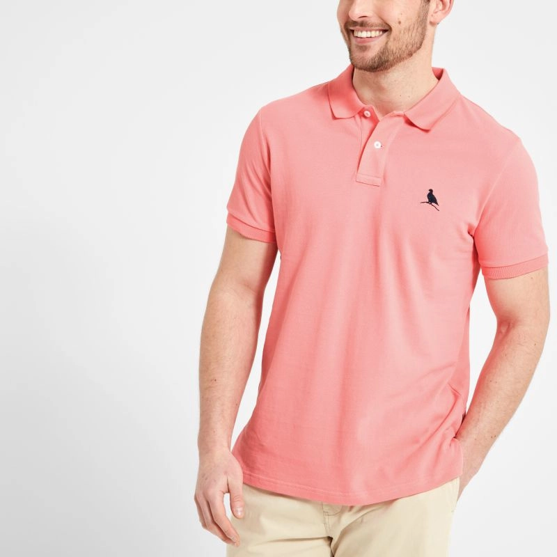 Schoffel St Ives Tailored Mens Polo Shirt - Flamingo Shop Hot Deals Trending Now Offer