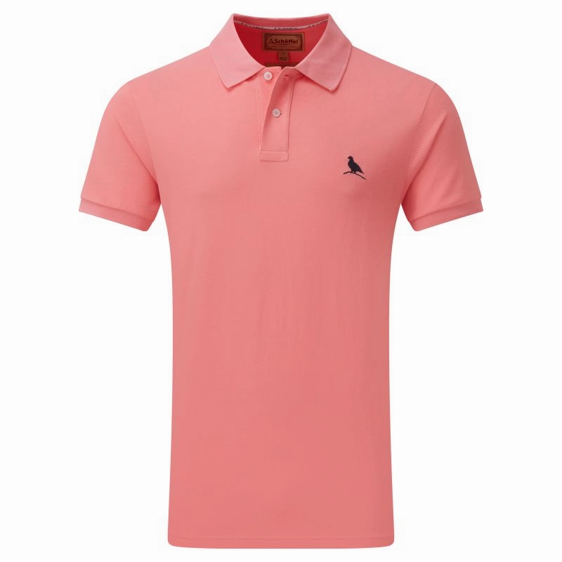 GiftWorthy Sale Limited Stock Deals Schoffel St Ives Tailored Mens Polo Shirt - Flamingo