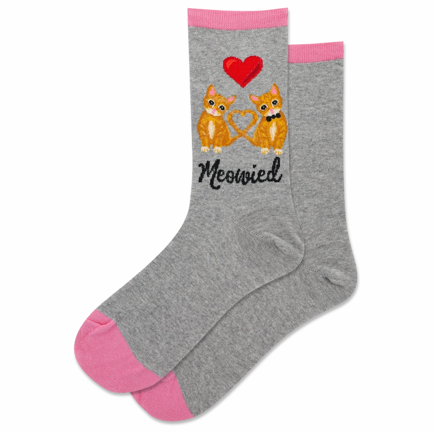 Women'S Meowied Crew Sock Limited Time Offer Today Only Discount Alert