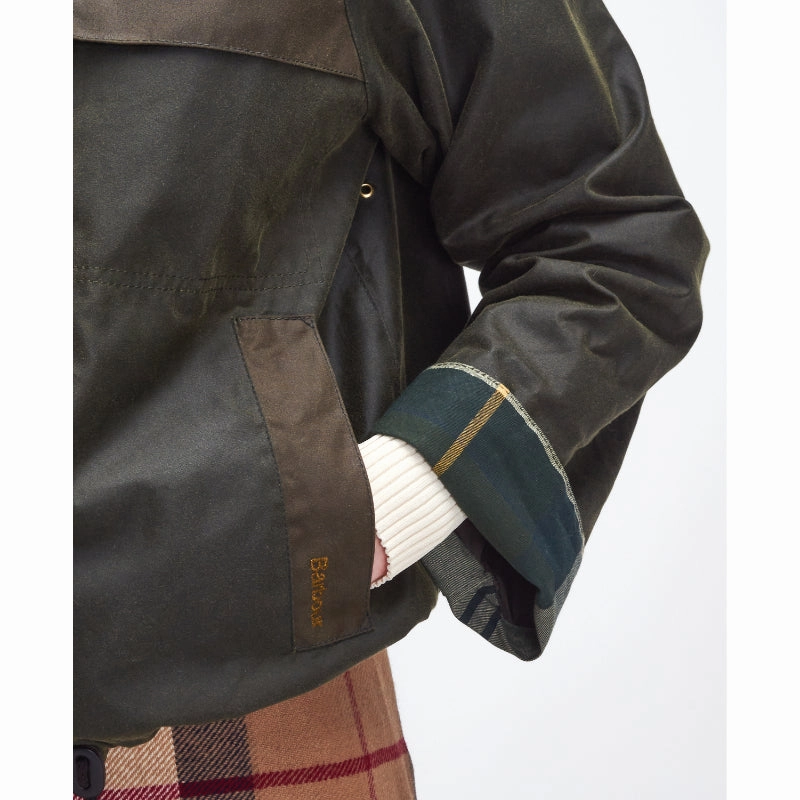 Save Today Only Grab the Deal Now Barbour Beauly Ladies Wax Jacket - Archive Olive/Beech/Ancient
