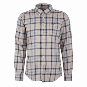Barbour Deerpark Tailored Shirt Ecru Hot Discount Deal