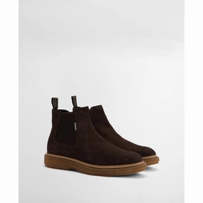 Barbour Tinstone Mens Chelsea Boot - Choc Suede Deal of the Day Hot Sale Alert