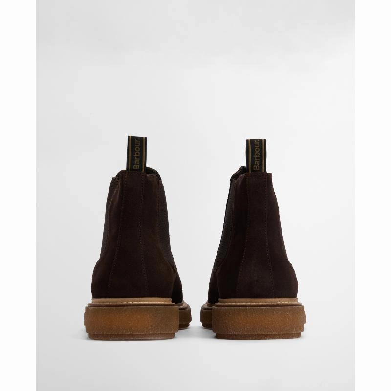 Dont Miss This Steal Barbour Tinstone Mens Chelsea Boot - Choc Suede