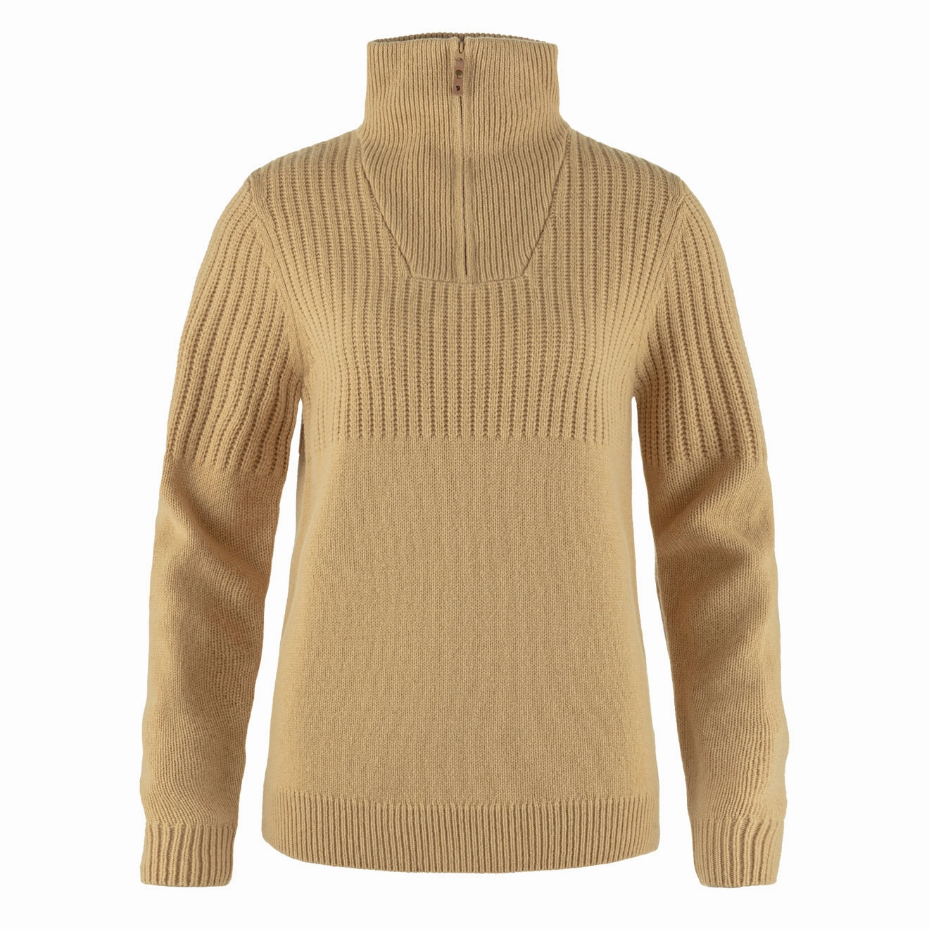 Best Price Online Shop Now Save Fjallraven Womens Ovik Half Zip Knit Dune Beige