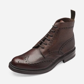 Loake Bedale Wide Fit Mens Leather Boot - Oxblood Grain Flash Pick Today GiftWorthy Sale