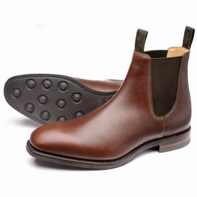 Loake Chatsworth Mens Leather Chelsea Boot - Brown Daily Clearance Deal