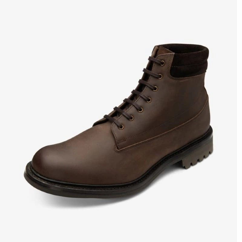 Dont Miss This Offer Perfect Gift Offer Loake Kirkby Wide Fit Mens Leather Boots - Brown Oiled Nubuck