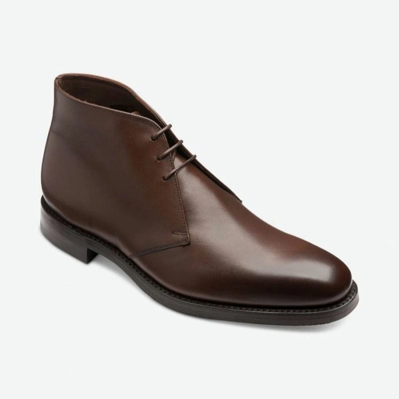 Limited Time Steal Today Only Hot Sale Loake Pimlico Leather Chukka Boot - Dark Brown