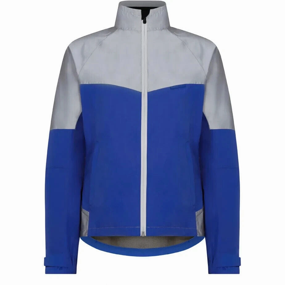 Big Sale Today Trending Offer Today Madison Stellar Reflective Women'S Waterproof Jacket - Size 10 - Blue / Silver