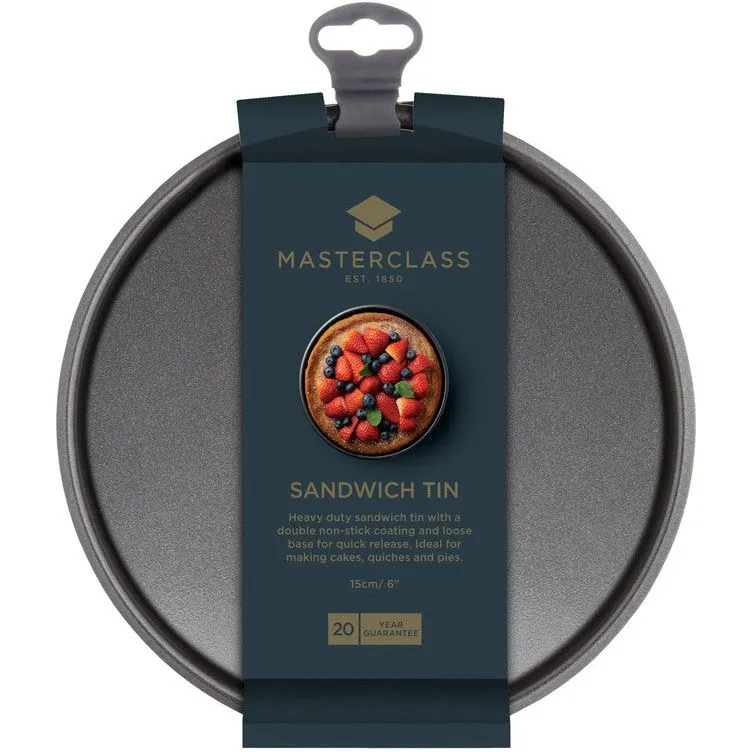 MasterClass Non-Stick 15cm/6" Loose Base Sandwich Pan