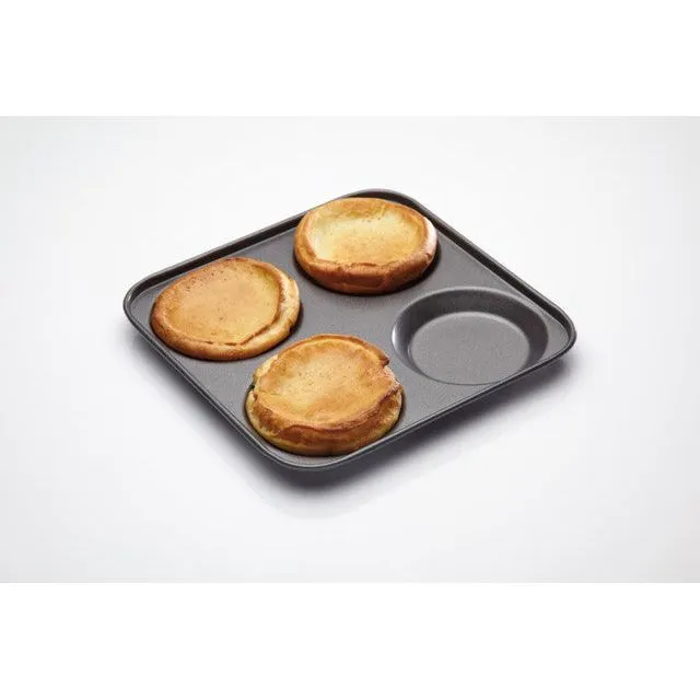MasterClass Non-Stick 4 Hole Traditional Yorkshire Pudding Pan