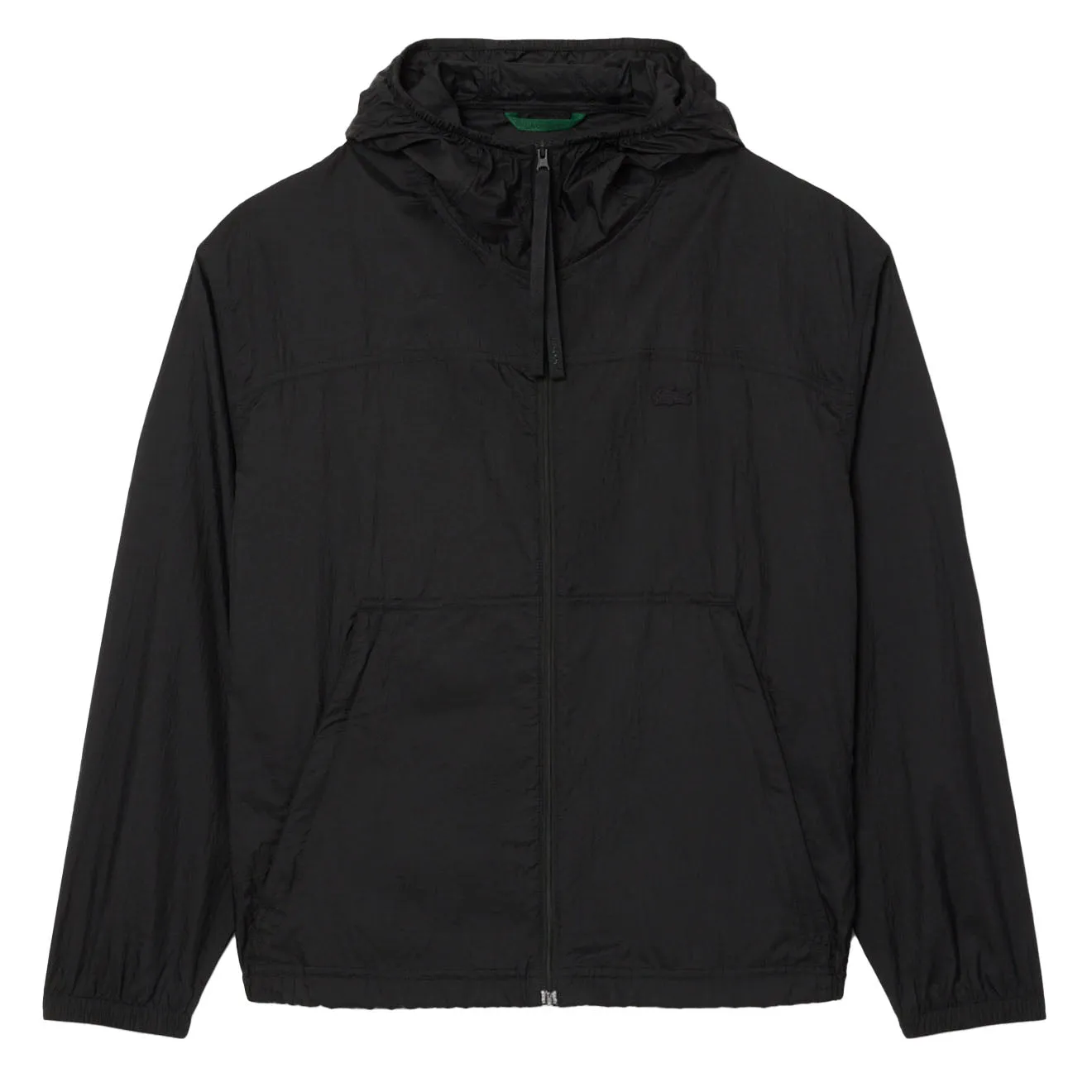 Last Chance Steal Shop Smart Deals Lacoste Water-Repellent Packable Nylon Jacket Black