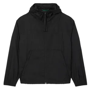 Last Chance Steal Shop Smart Deals Lacoste Water-Repellent Packable Nylon Jacket Black