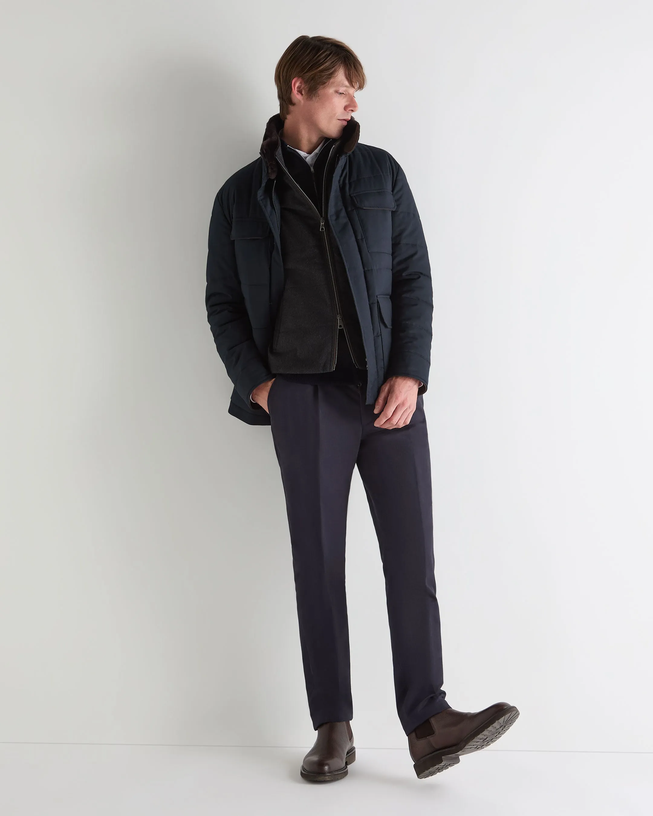 Men'S Belgravia Cashmere Gilet Dark Charcoal Grey Exclusive Online Offer