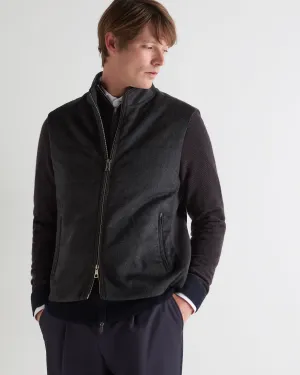 Flash Sale Now Dont Miss Out Men'S Belgravia Cashmere Gilet Dark Charcoal Grey