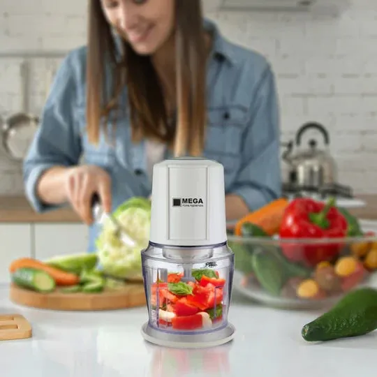 Mega Mini Chopper, 0.8Lit, 300Watts, White