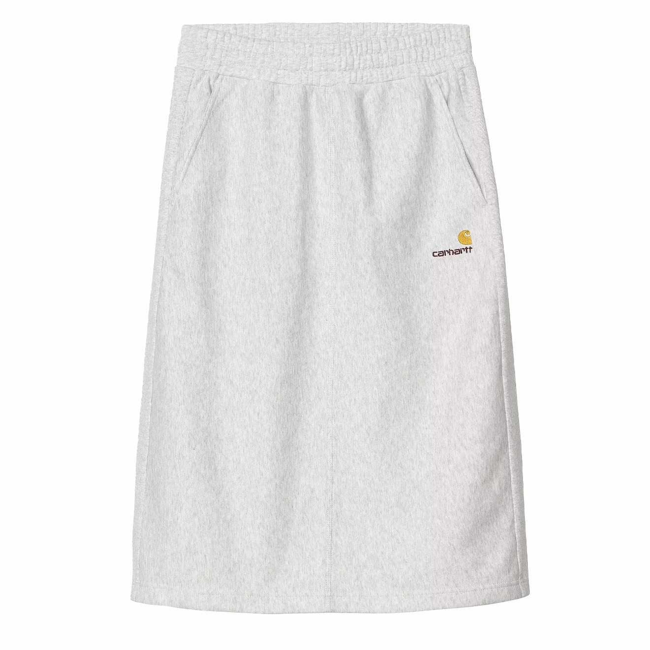 Limited Stock Alert Hot Clearance Now Carhartt Wip Womens American Script Sweat Skirt Ash Heather