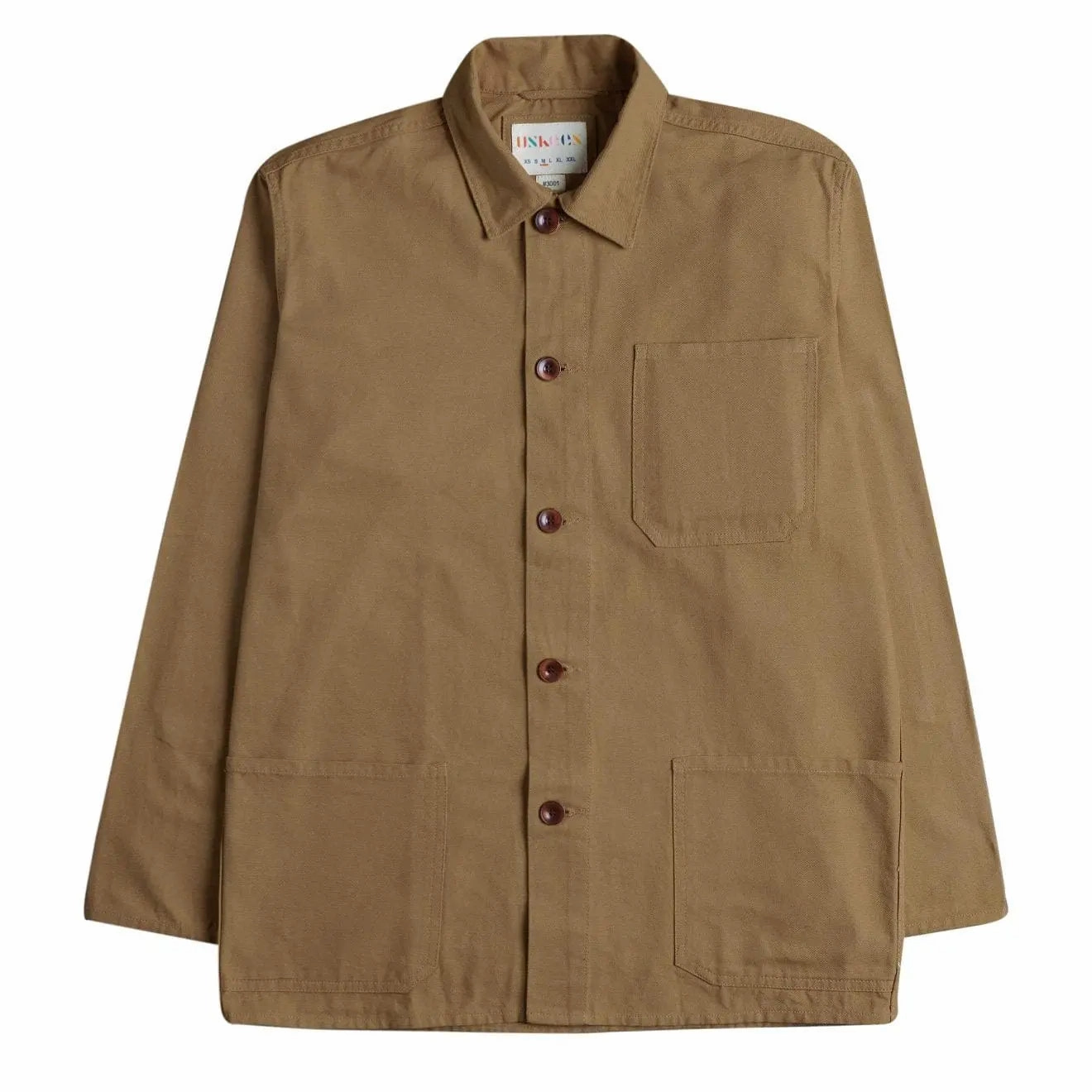 Uskees 3001 Buttoned Overshirt Khaki Flash Pick Today