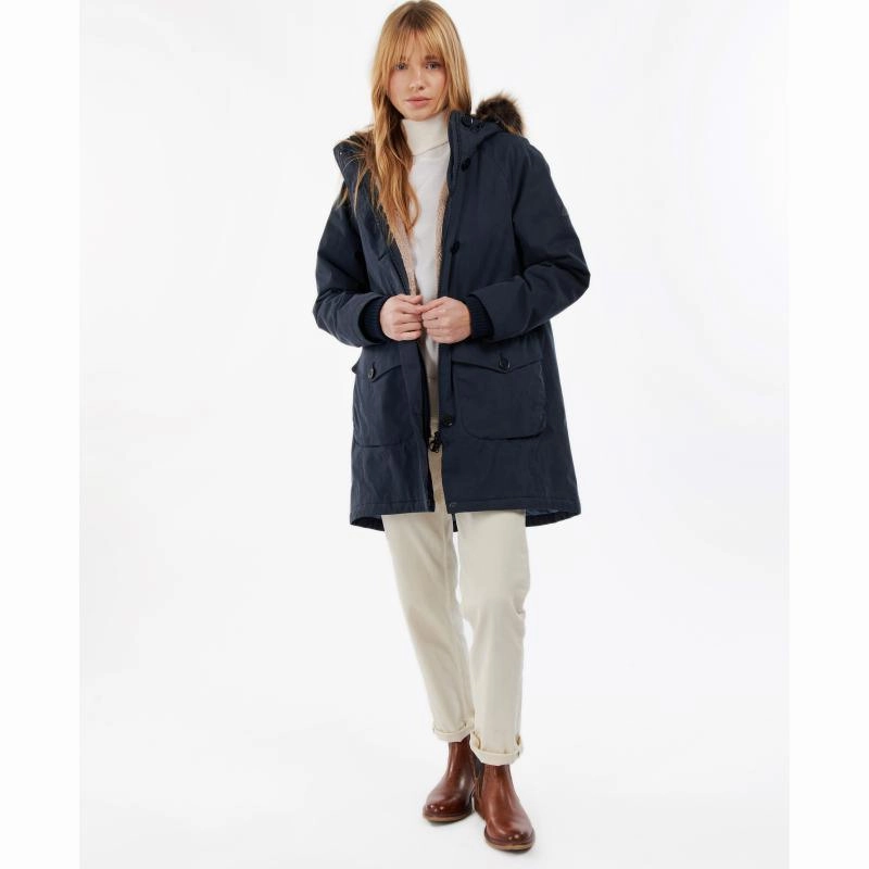 Barbour Foxton Ladies Waterproof Jacket - Navy/Dark Chambray Dont Wait Save Today