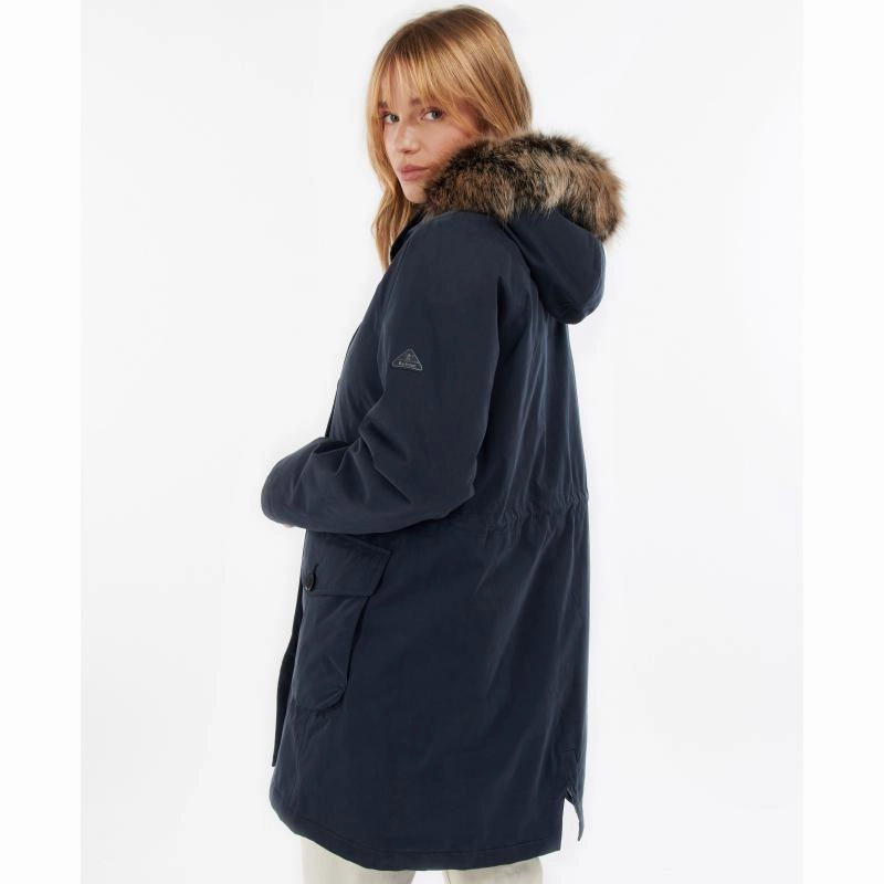 Barbour Foxton Ladies Waterproof Jacket - Navy/Dark Chambray Gift Ideas Galore Trending Savings Now