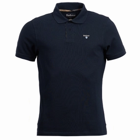 Barbour Tartan Pique Mens Polo Shirt - New Navy Shop Smart Save