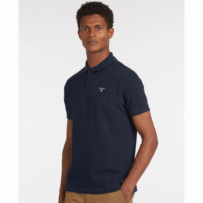 Big Clearance Event Big Savings Today Barbour Tartan Pique Mens Polo Shirt - New Navy