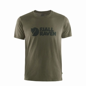 Hot Sale Alert Todays Special Picks Fjallraven Logo T-Shirt Dark Olive