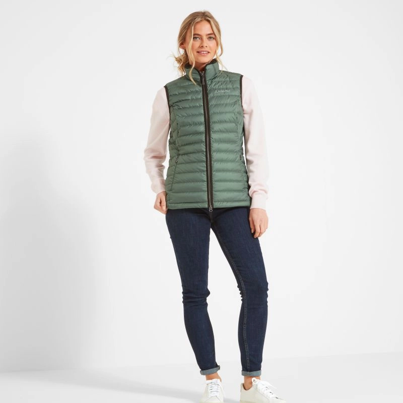 Schoffel Launde Down Ladies Gilet - Laurel Steal Todays Offer