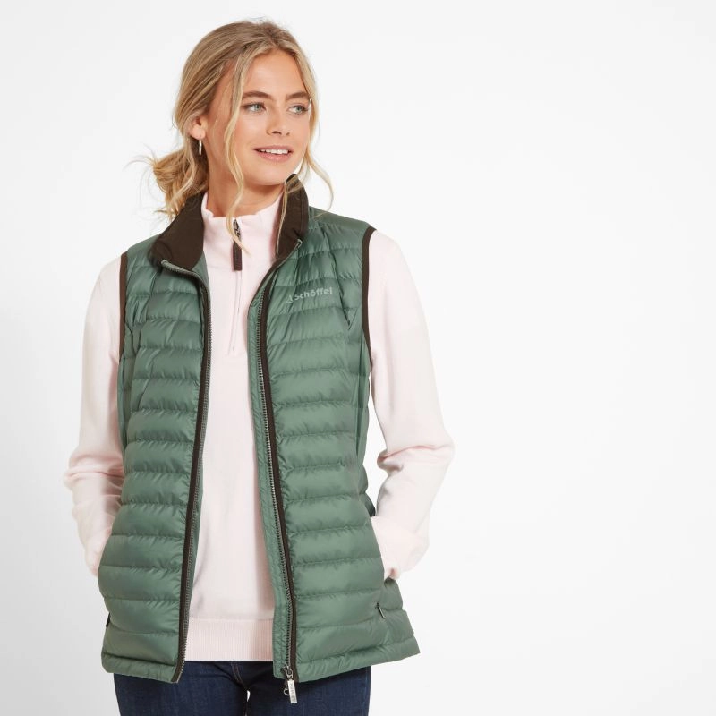 Hot Clearance Now Schoffel Launde Down Ladies Gilet - Laurel