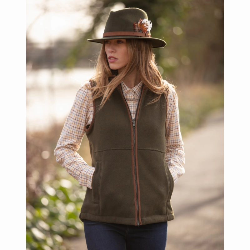 Best Deal Alert Alan Paine Aylsham Ladies Fleece Waistcoat - Green