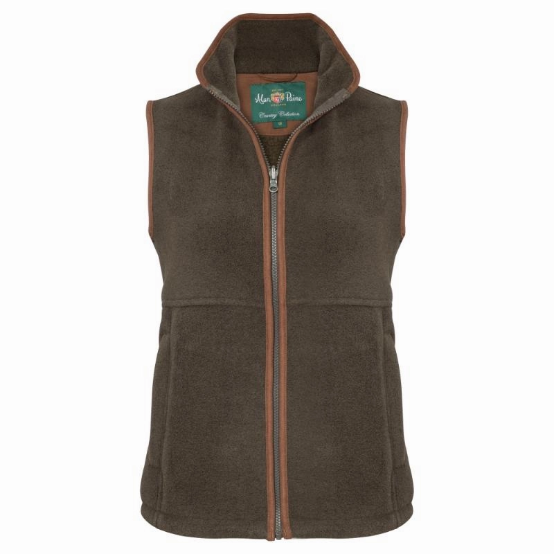 Alan Paine Aylsham Ladies Fleece Waistcoat - Green Hot Pick Deal