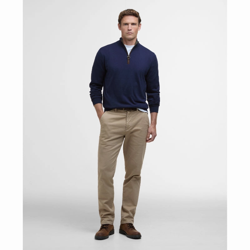 Barbour Bayfield Mens Knitted Half Zip Jumper - Navy Big Savings Event Instant Hot Deal