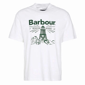 Barbour Pell Oversized Graphic T-Shirt White Clearance Event Today Shop Save Big