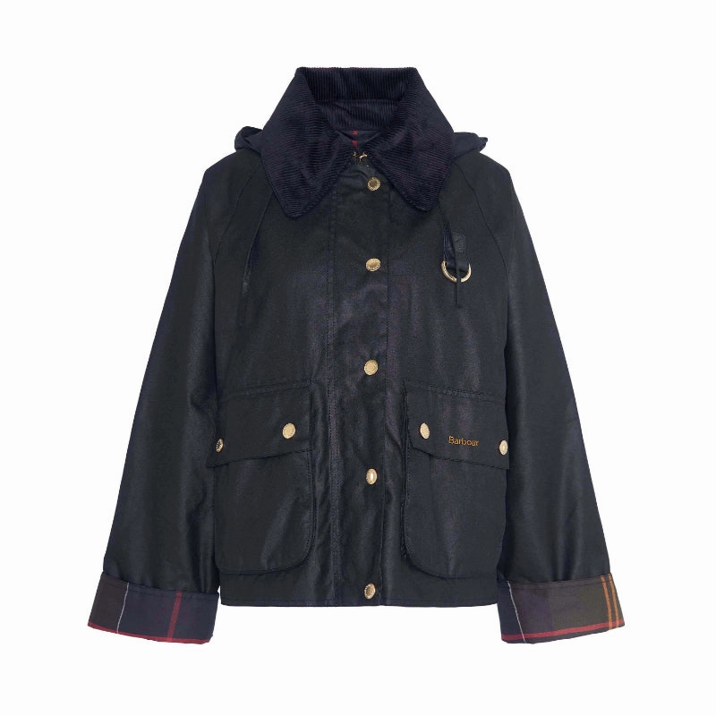 Hot Savings Alert Instant Savings Deal Barbour Reighton Wax Ladies Jacket - Black/Classic