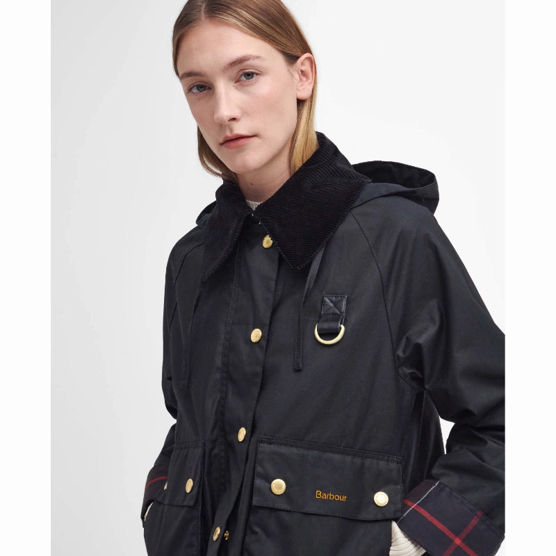 Exclusive Deal Inside Special Offer Inside Barbour Reighton Wax Ladies Jacket - Black/Classic