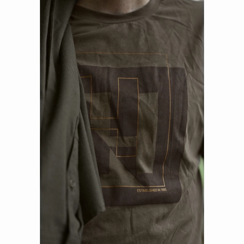 Harkila H-Logo S/S Mens Cotton T-Shirt - Major Brown Daily Hot Deal