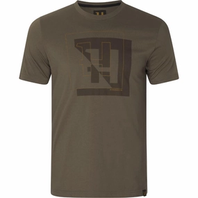 Price Drop Alert Online Exclusive Deal Harkila H-Logo S/S Mens Cotton T-Shirt - Major Brown