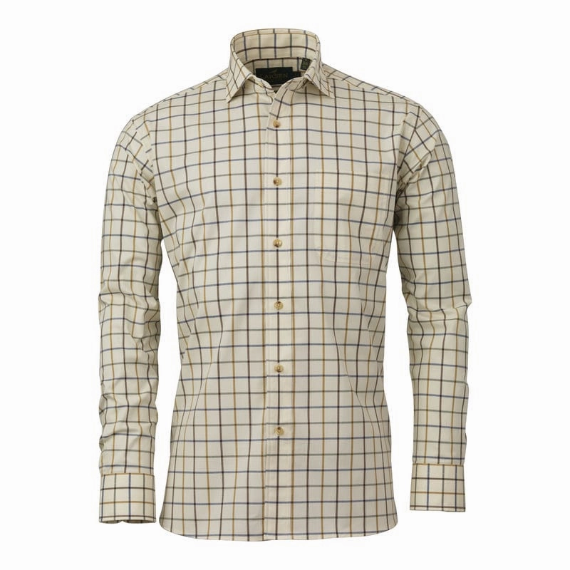 Trending Offer Today Special Deals Online Laksen Alex Mens Shooting Shirt - Mustard/Brownie/Cornflower/Green