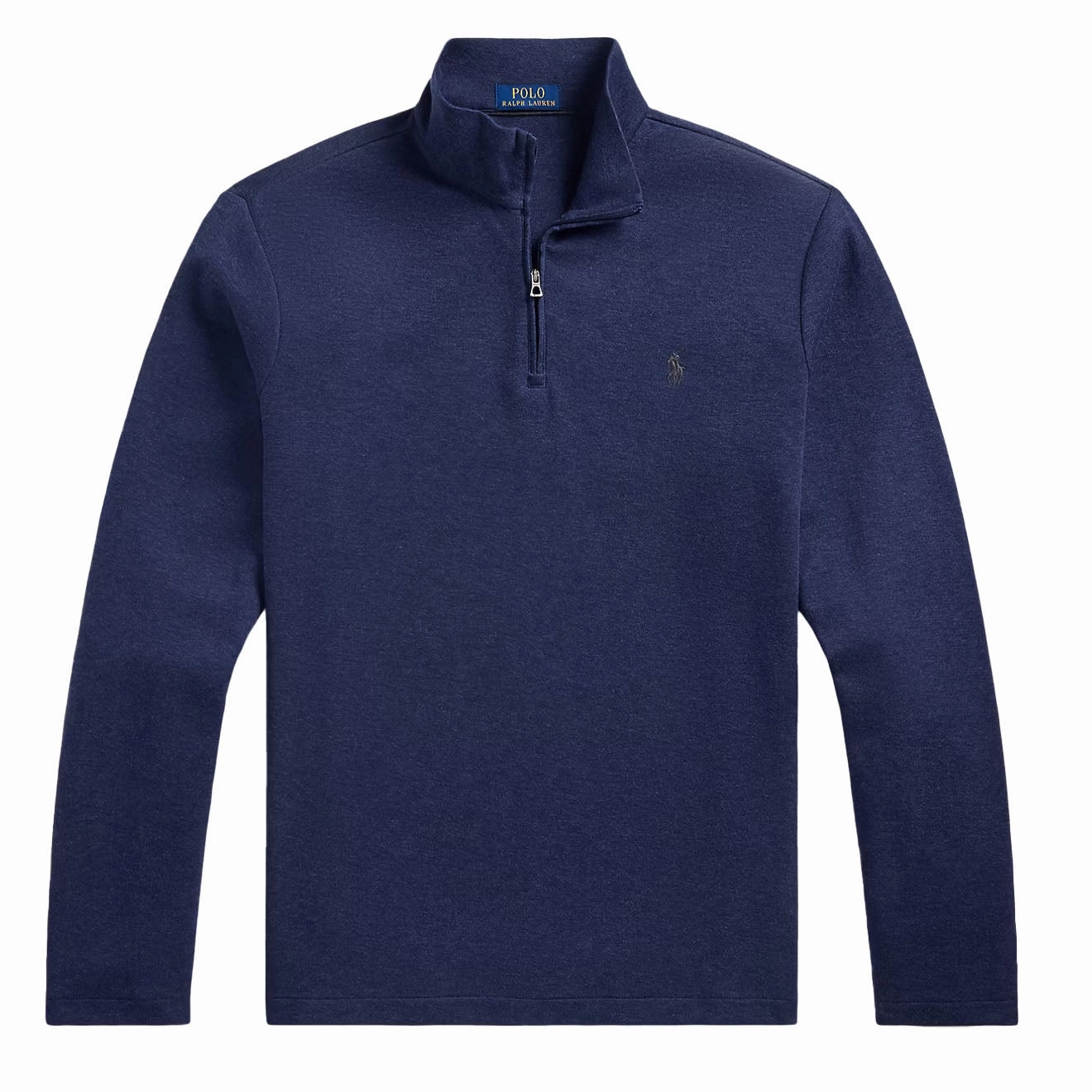 Polo Ralph Lauren Jacquard Quarter-Zip Pullover Spring Navy Heather Clearance Sale Now