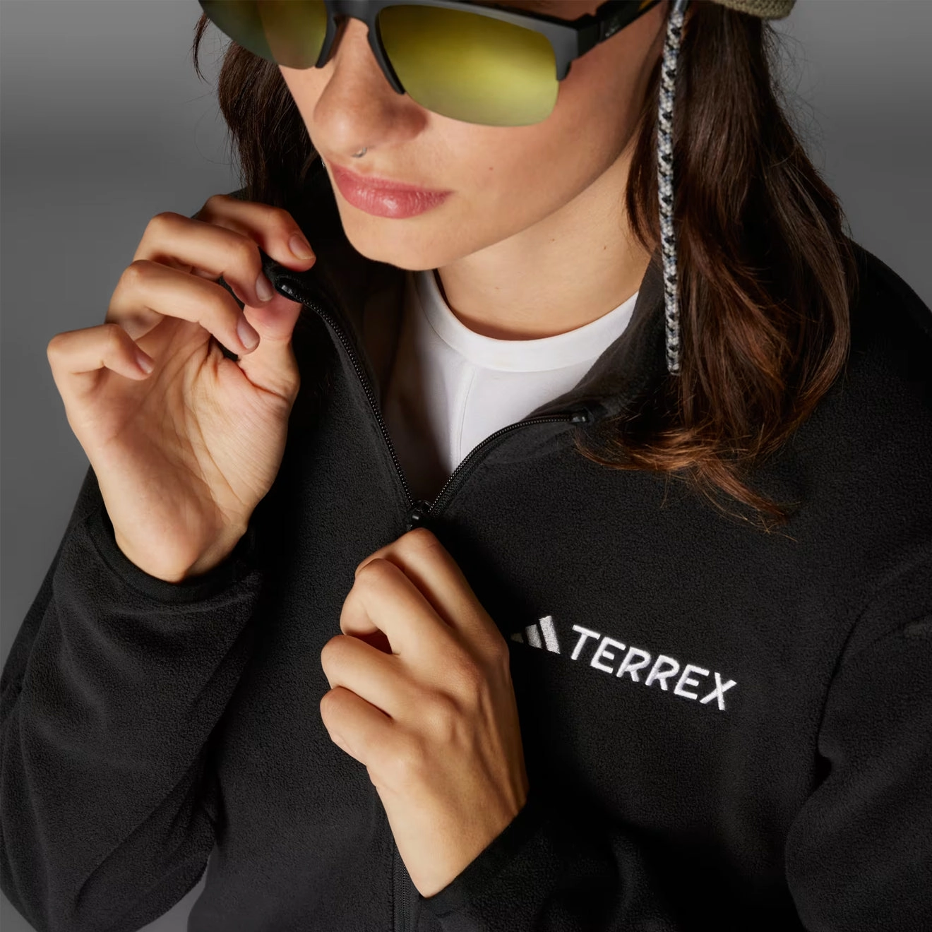 Adidas Terrex Womens Multi Essentials Full-Zip Fleece Jacket Black Exclusive Online Deal Special Savings Today