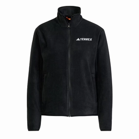 Price Drop Today Adidas Terrex Womens Multi Essentials Full-Zip Fleece Jacket Black